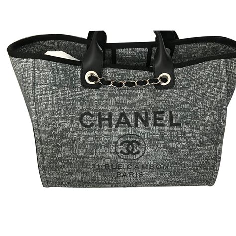 sac chanel deauville gris|chanel sac boutique.